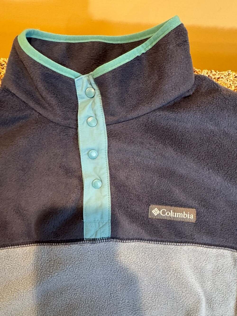 Columbia Steens Mountain Half-Snap Fleece Pullover Blue Navy Size L - Picture 3 of 5